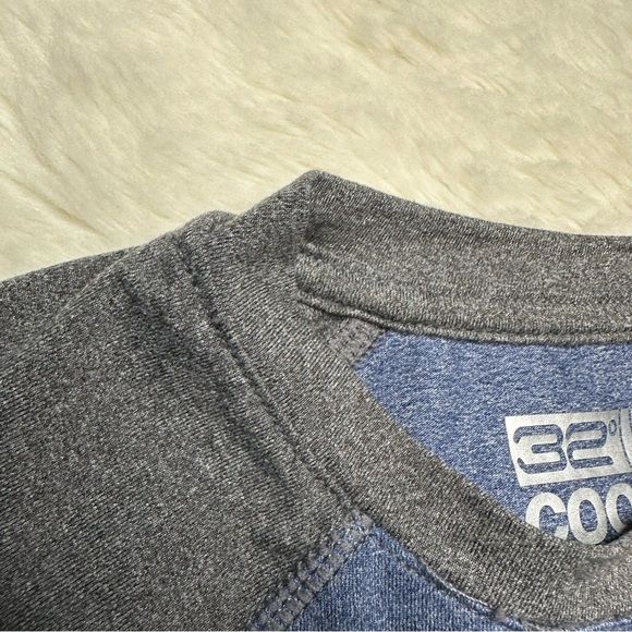 32 Degrees Cool T-Shirt Raglan Blue and Gray Size 6 - Picture 5 of 16